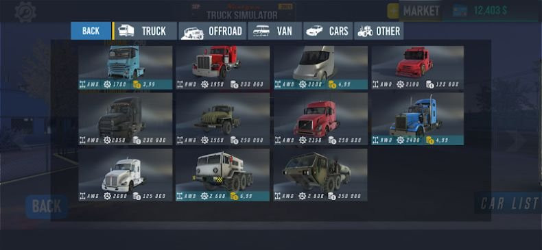 alt: Hình ảnh gameplay Nextgen: Truck Simulator, người chơi đang lái xe trên đường núi.
