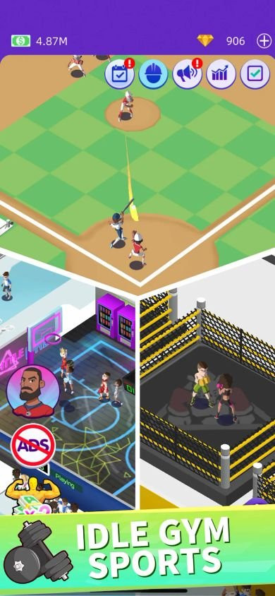 Idle GYM Sports   												  													 MOD APK (Vô Hạn Tiền, Kim Cương)												  												  													v1.88