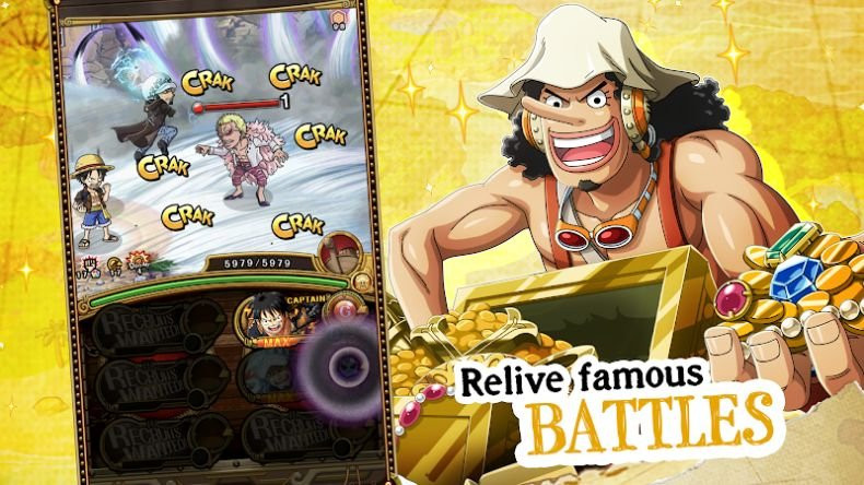 One Piece Treasure Cruise   												  													 MOD APK (High Dame, God Mode)												  												  													v13.1.1